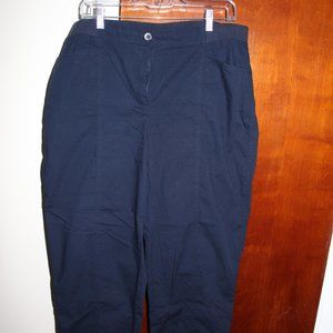 Chico's Navy Blue Clam Digger Pants